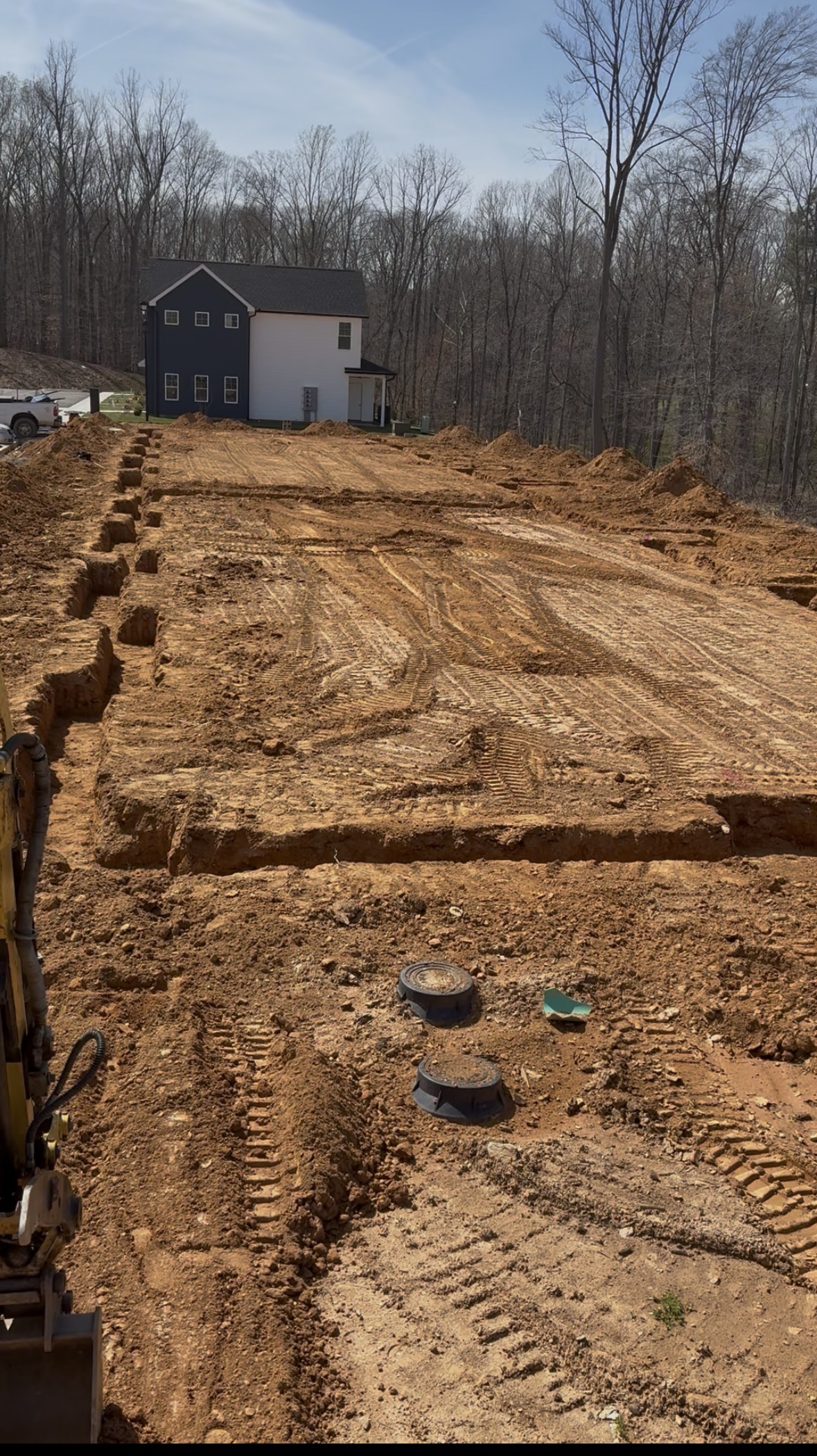 Concrete site preparation